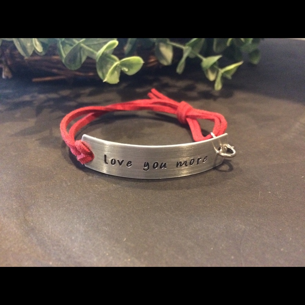 Hand stamped boutique bracelet